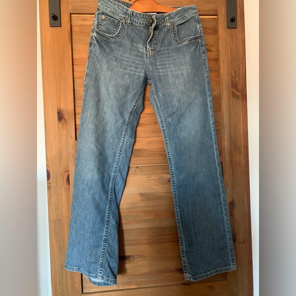 Tommy Hilfiger Red Label Denim Women low Rise jeans size 28 flare - Picture 1 of 10